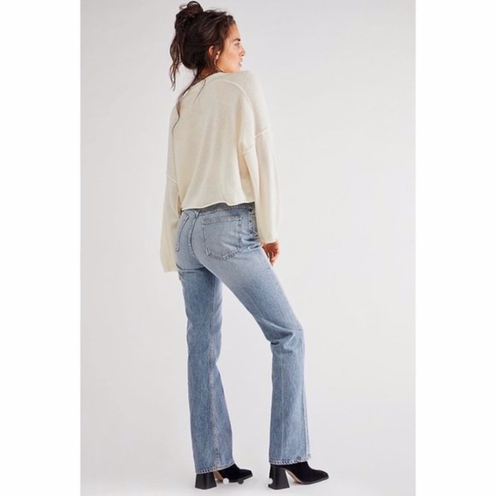 New Agolde Feel Good High Rise Wide Leg Classic Jean - Picture 5 of 15